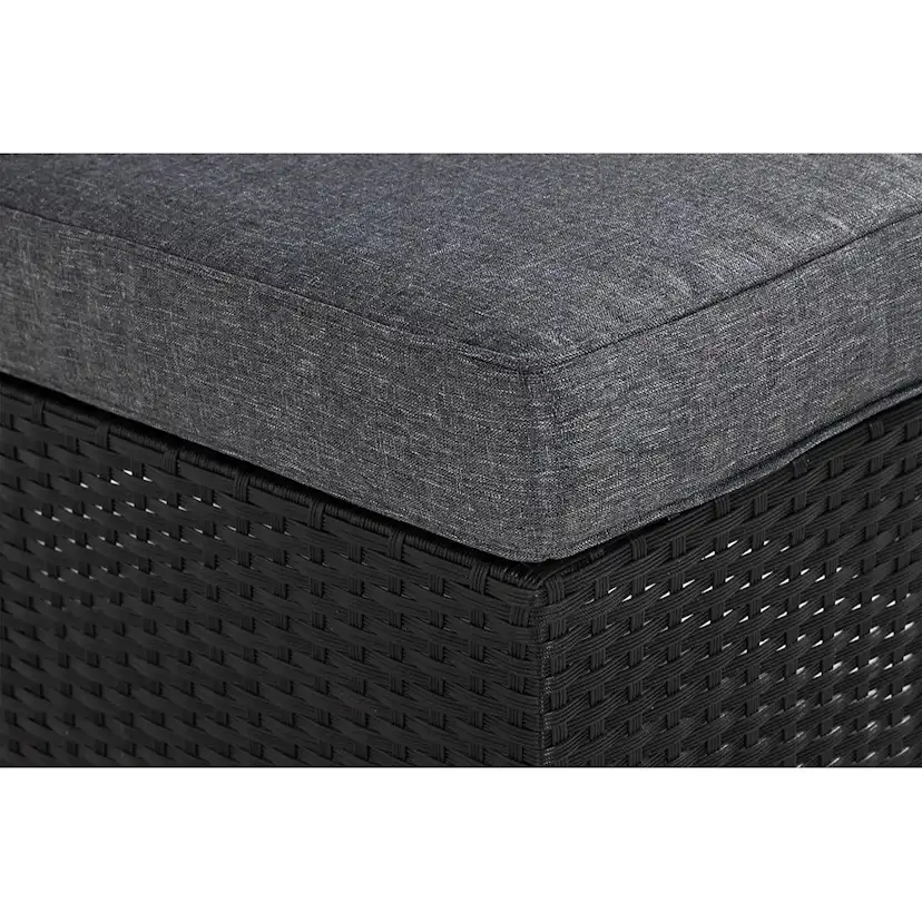 Mittdel Comfort Garden Till Soffa James, Svart i Konstrotting med Sittdyna