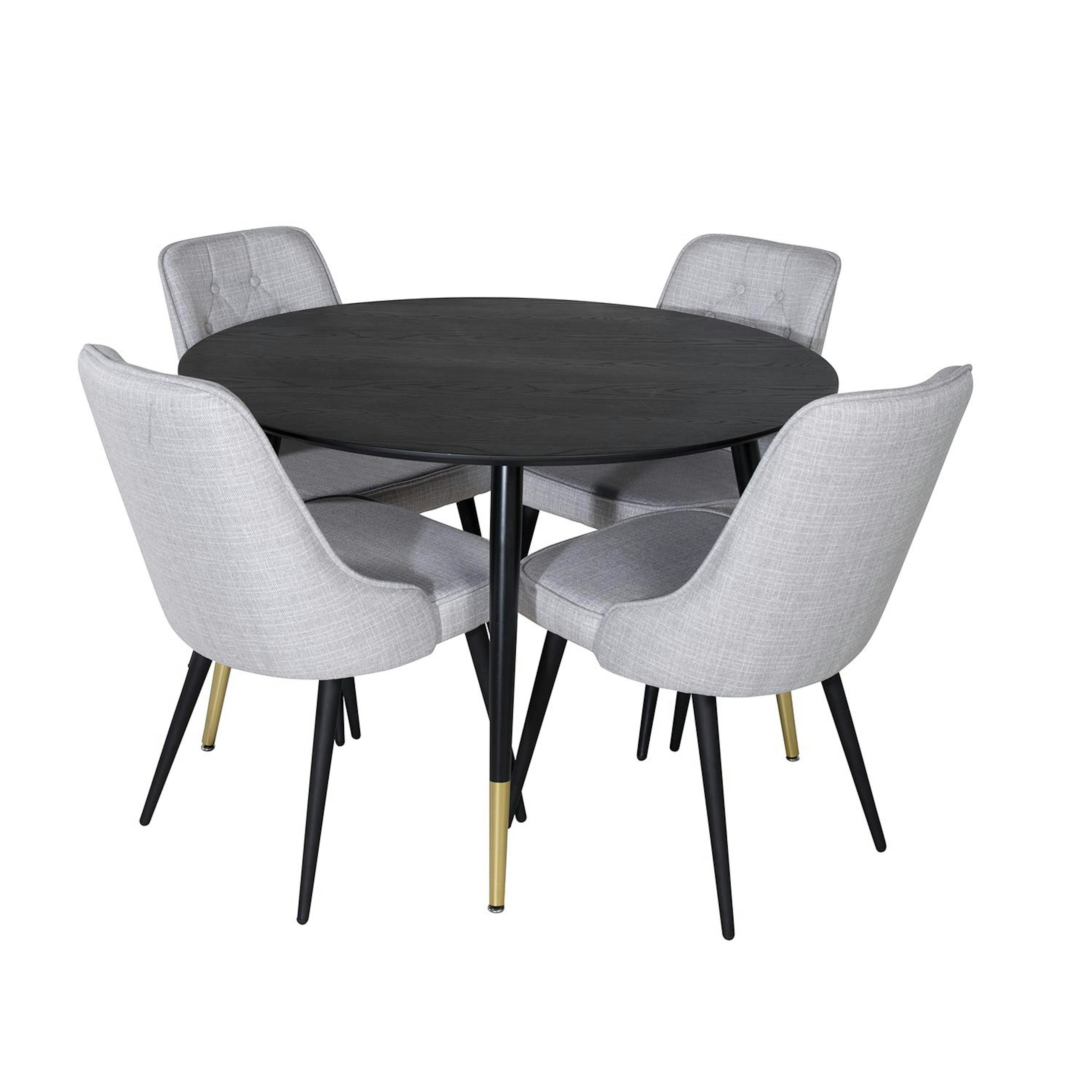 Svart/Mässing/Ljusgrå