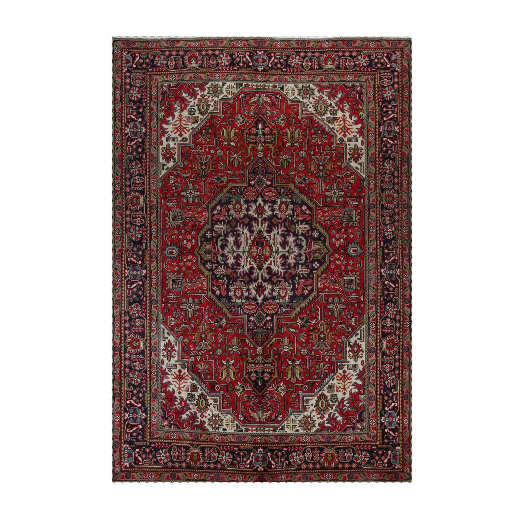 Persisk Matta Arkiio Tabriz Vintage Original 199x295