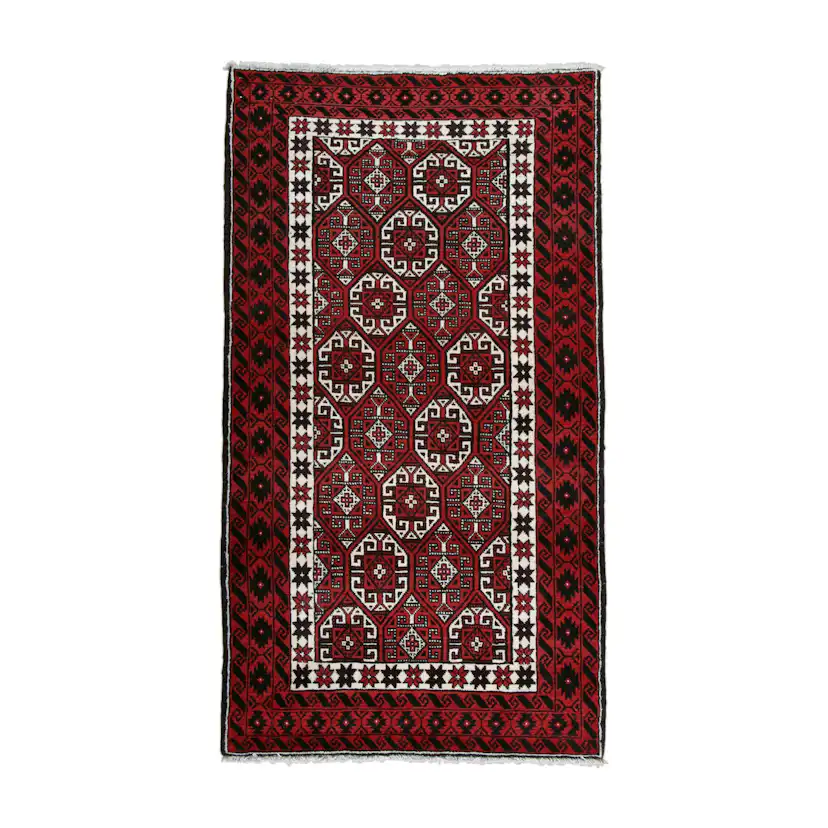 Persisk Matta Arkiio Beluch Röd 103x189