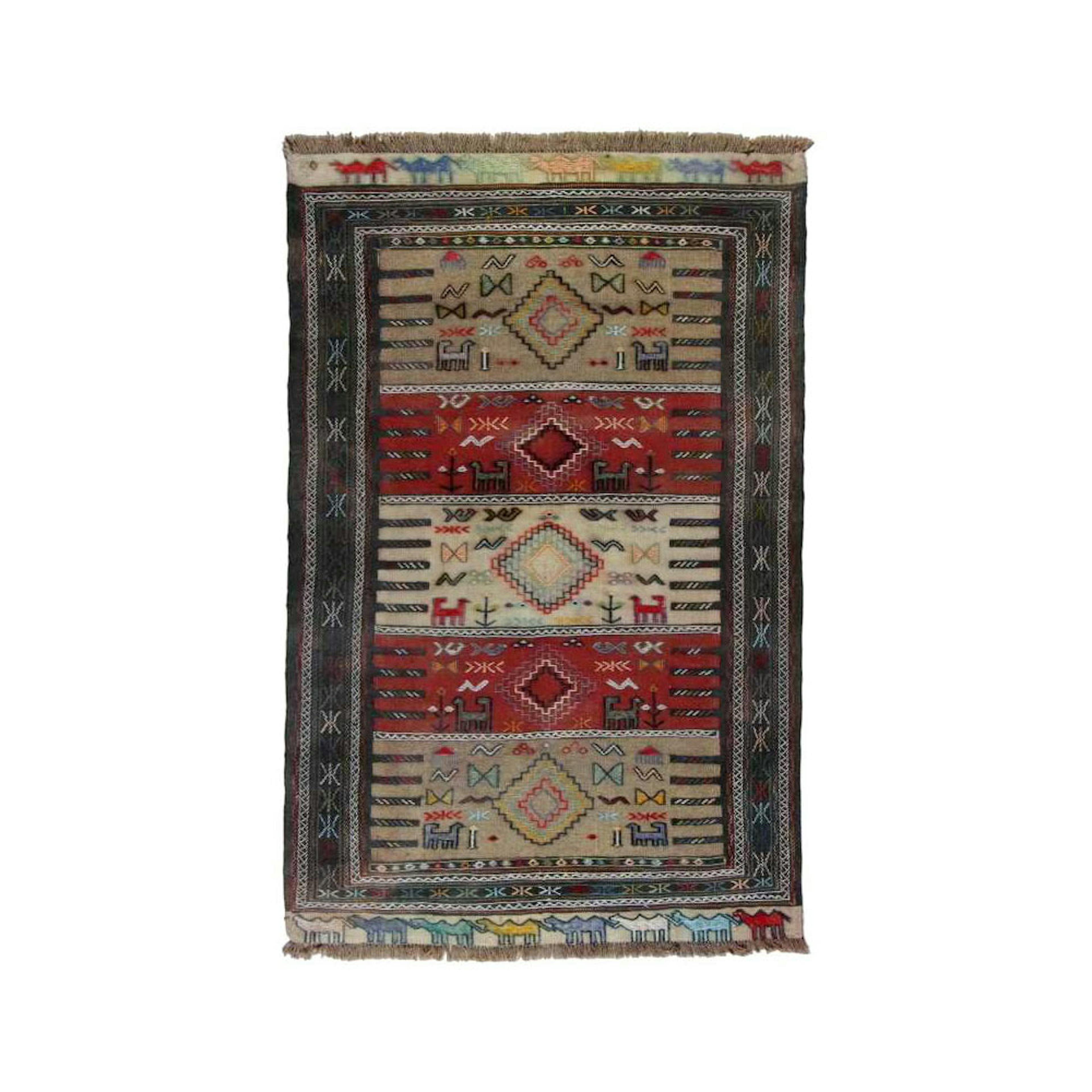 Persisk Nålmatta Quchan Kelim 113x176