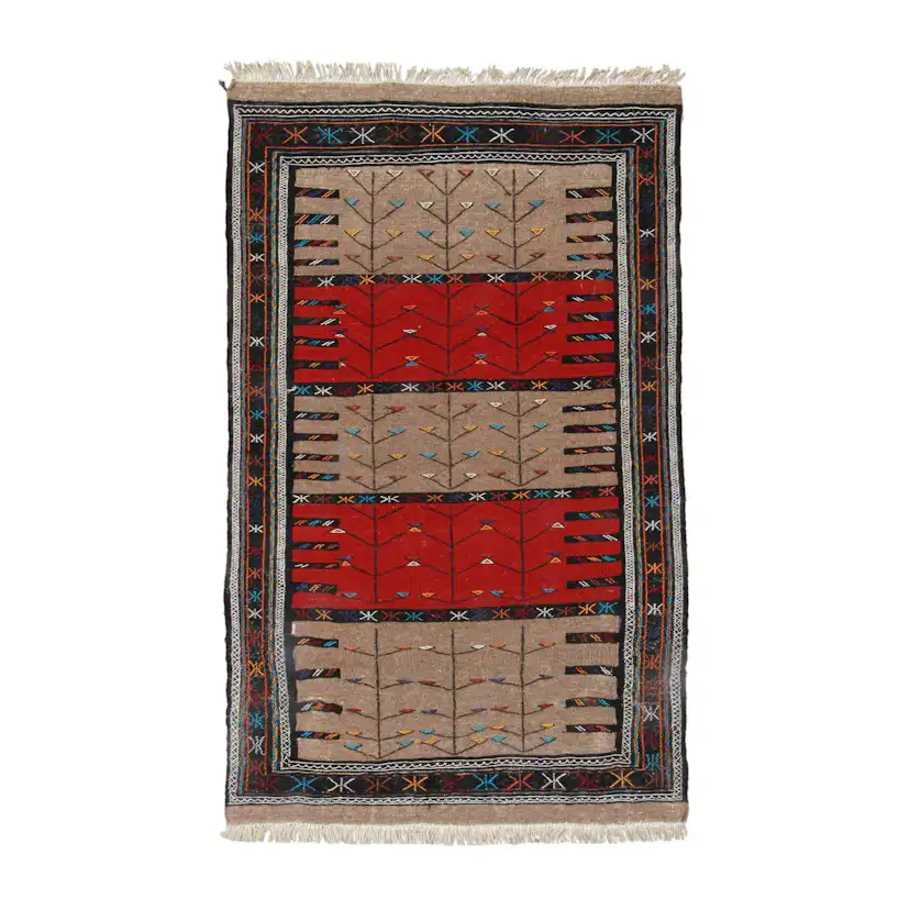 Persisk Nålmatta Arkiio Quchan Kelim Exklusiv 108x177