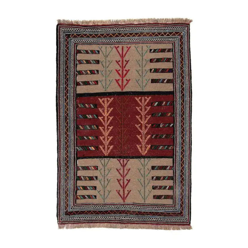 Persisk Nålmatta Arkiio Quchan Kelim Exklusiv 123x180