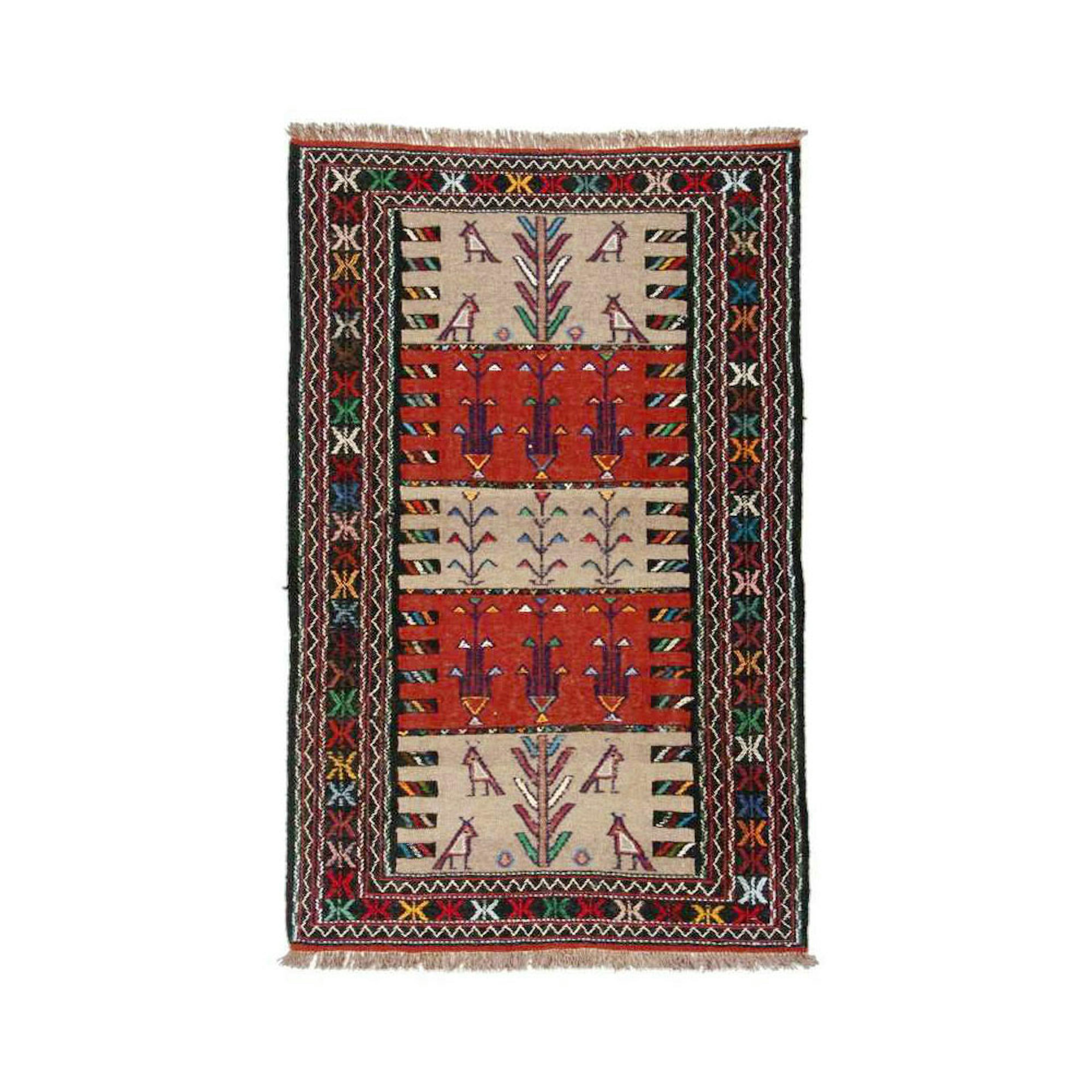 Persisk Nålmatta Arkiio Quchan Kelim Exklusiv 109x178