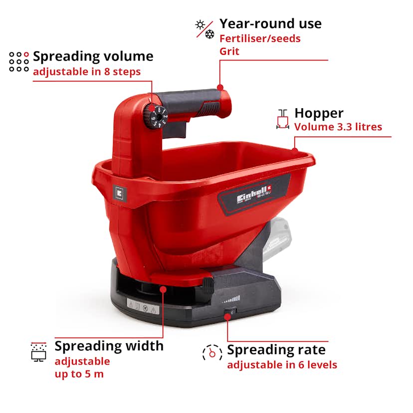 Universalspridare Einhell GE-US 18 Li-Solo utan Batteri
