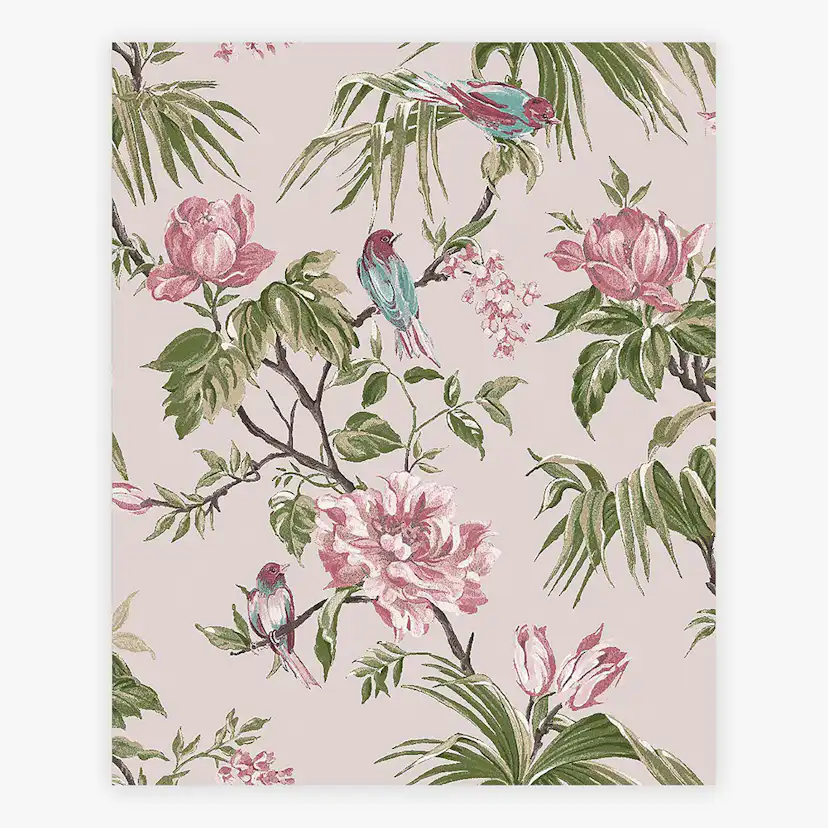 Tapet NEXT Birds & Blooms Mauve
