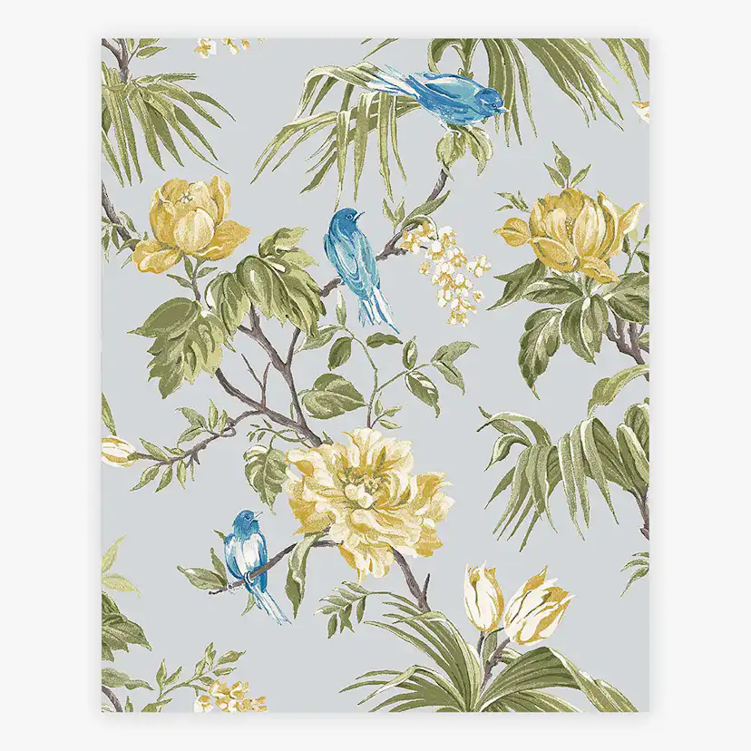 Tapet NEXT Birds & Blooms Grey