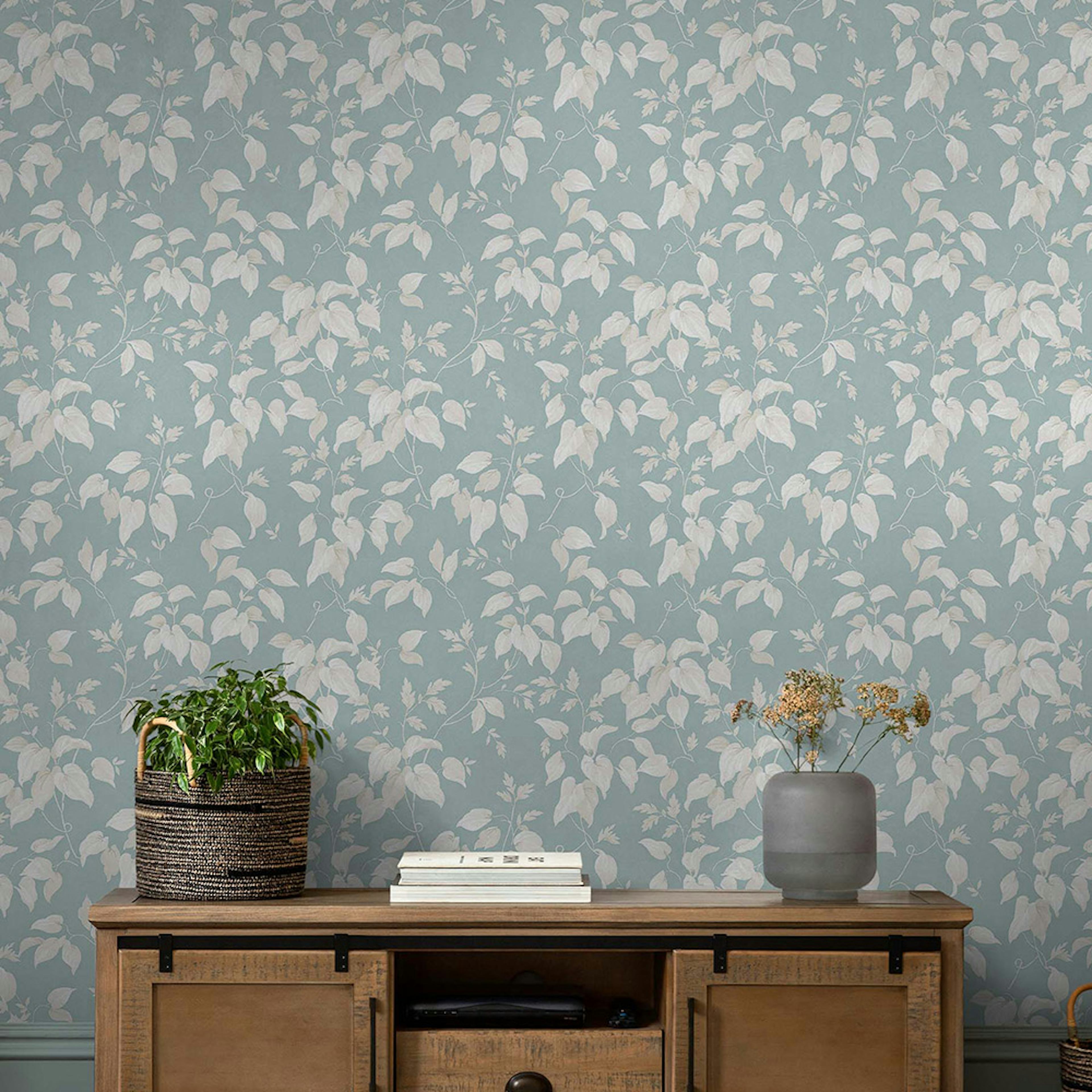 Tapet NEXT Trail Flower Duck Egg