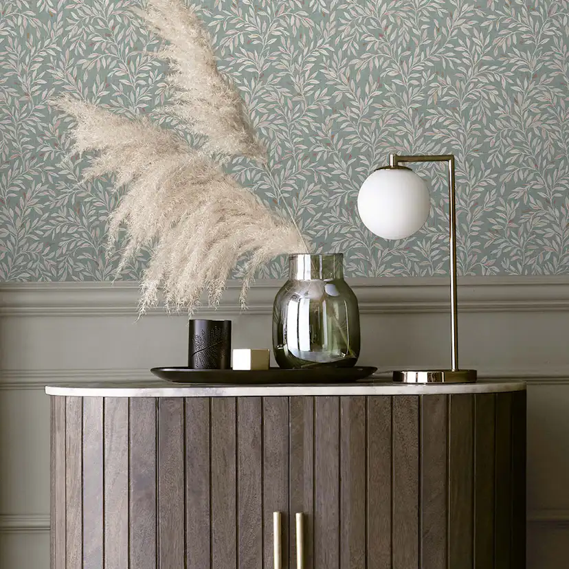 Tapet NEXT Ditsy Leaf Duck Egg