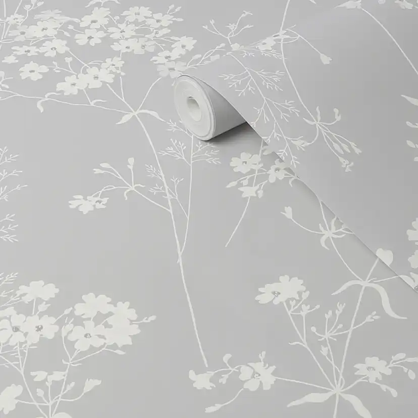 Tapet NEXT Leaf Grey