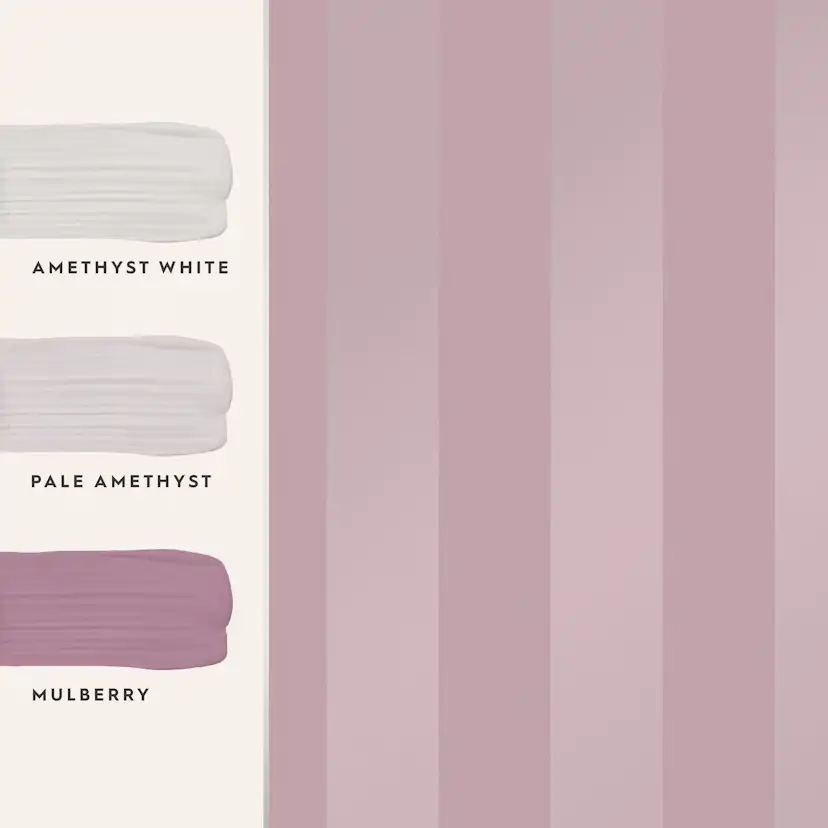 Tapet Laura Ashley Lille Pearlescent Stripe Mulberry Purple 118477