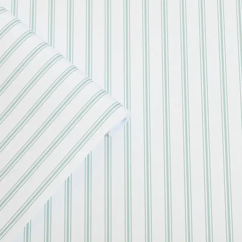 Tapet Laura Ashley Farnworth Stripe Sage Grön 118483