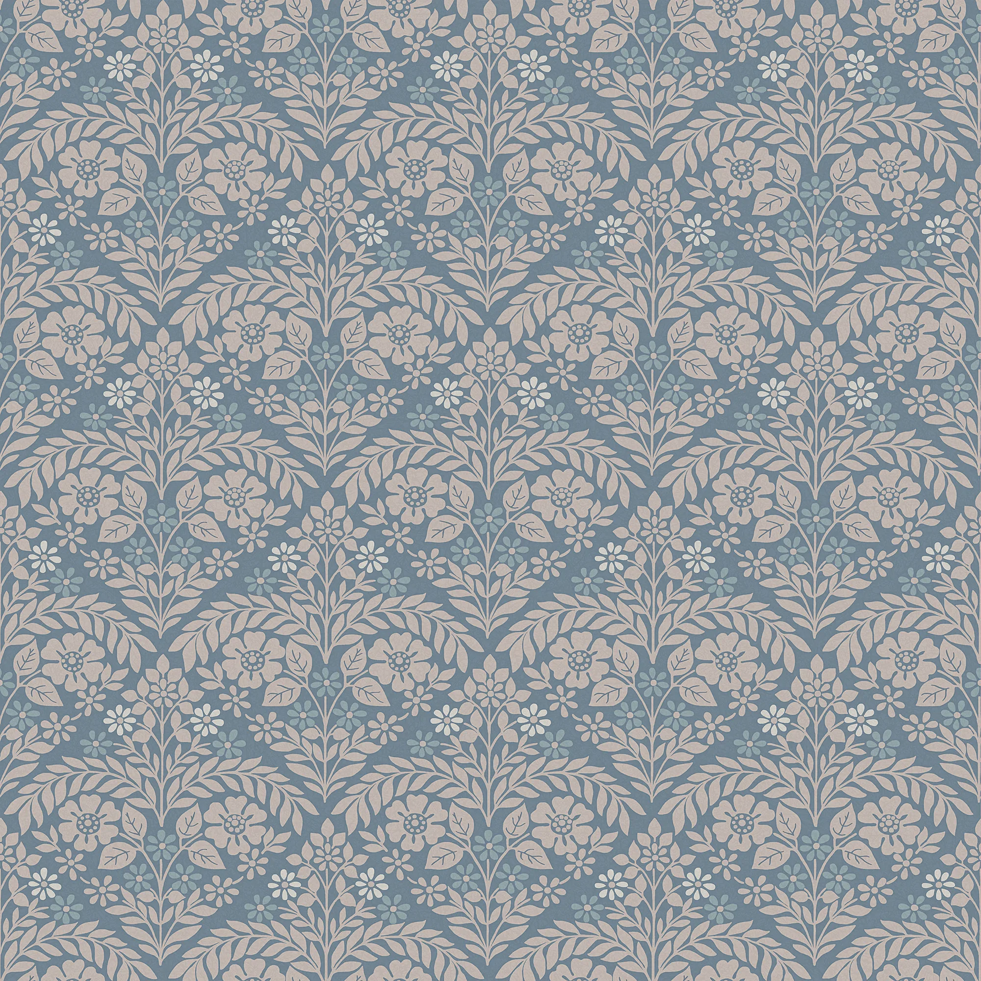 Tapet Laura Ashley Margam Newport Blå 118489