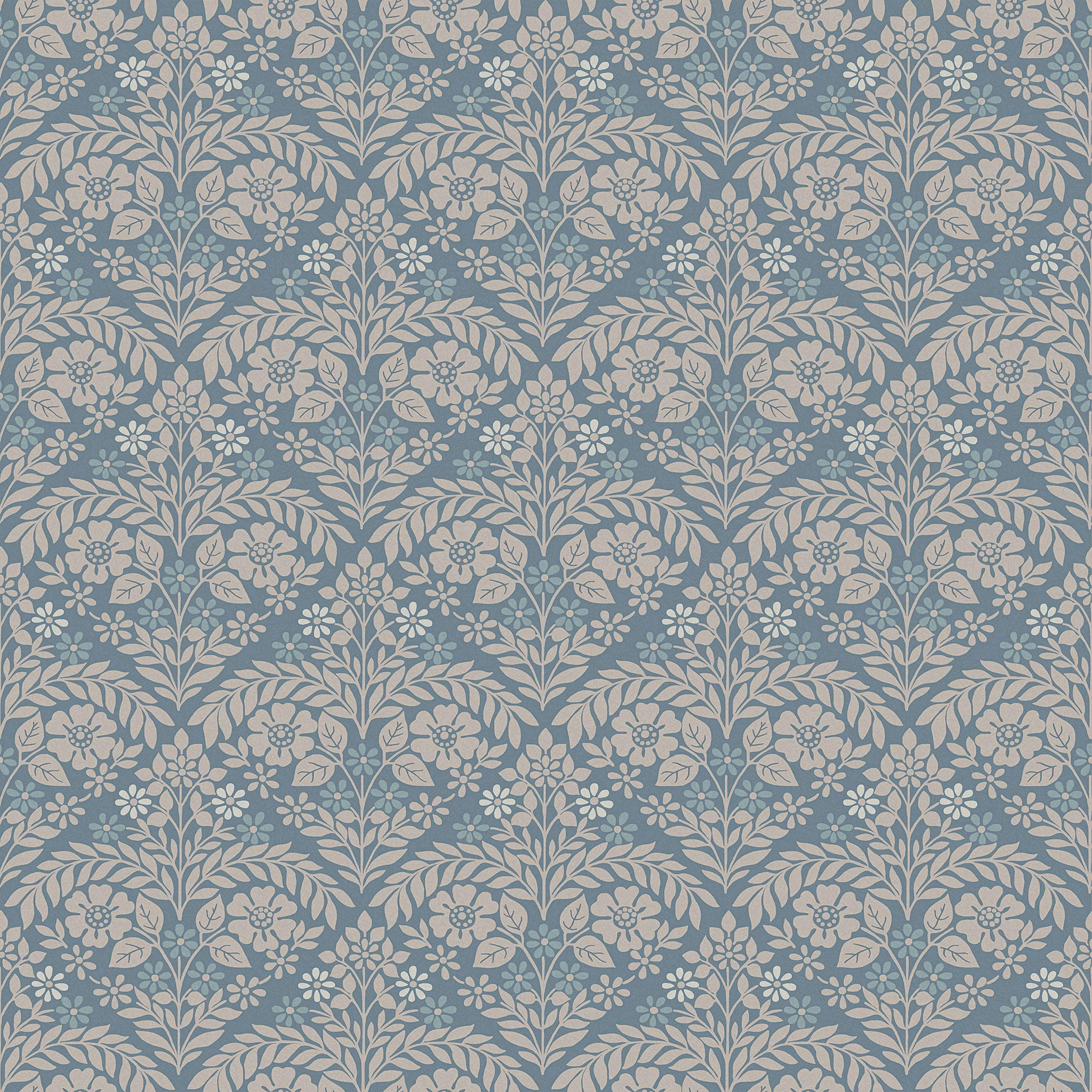 Tapet Laura Ashley Margam Newport Blå 118489