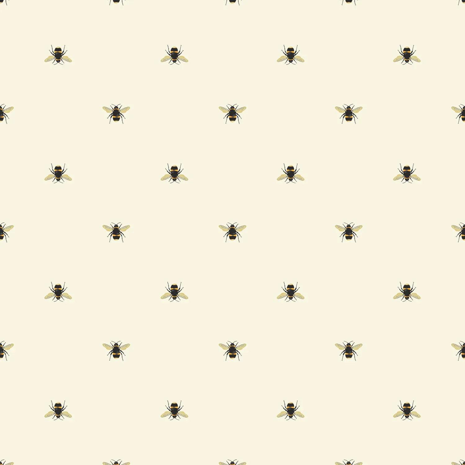 Fototapet Joules Botanical Bee Crème 10mx52 cm