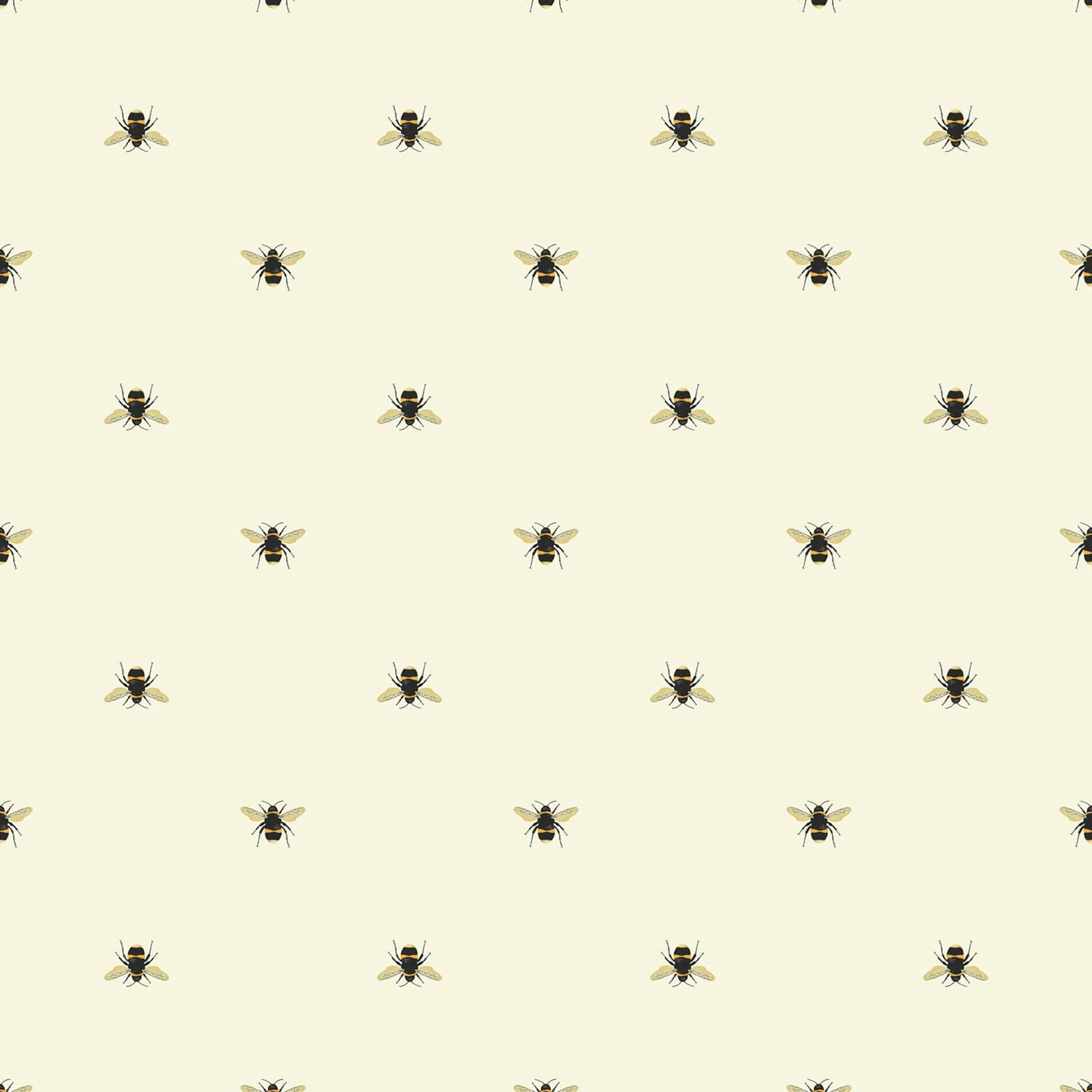 Fototapet Joules Botanical Bee Crème 10mx52 cm