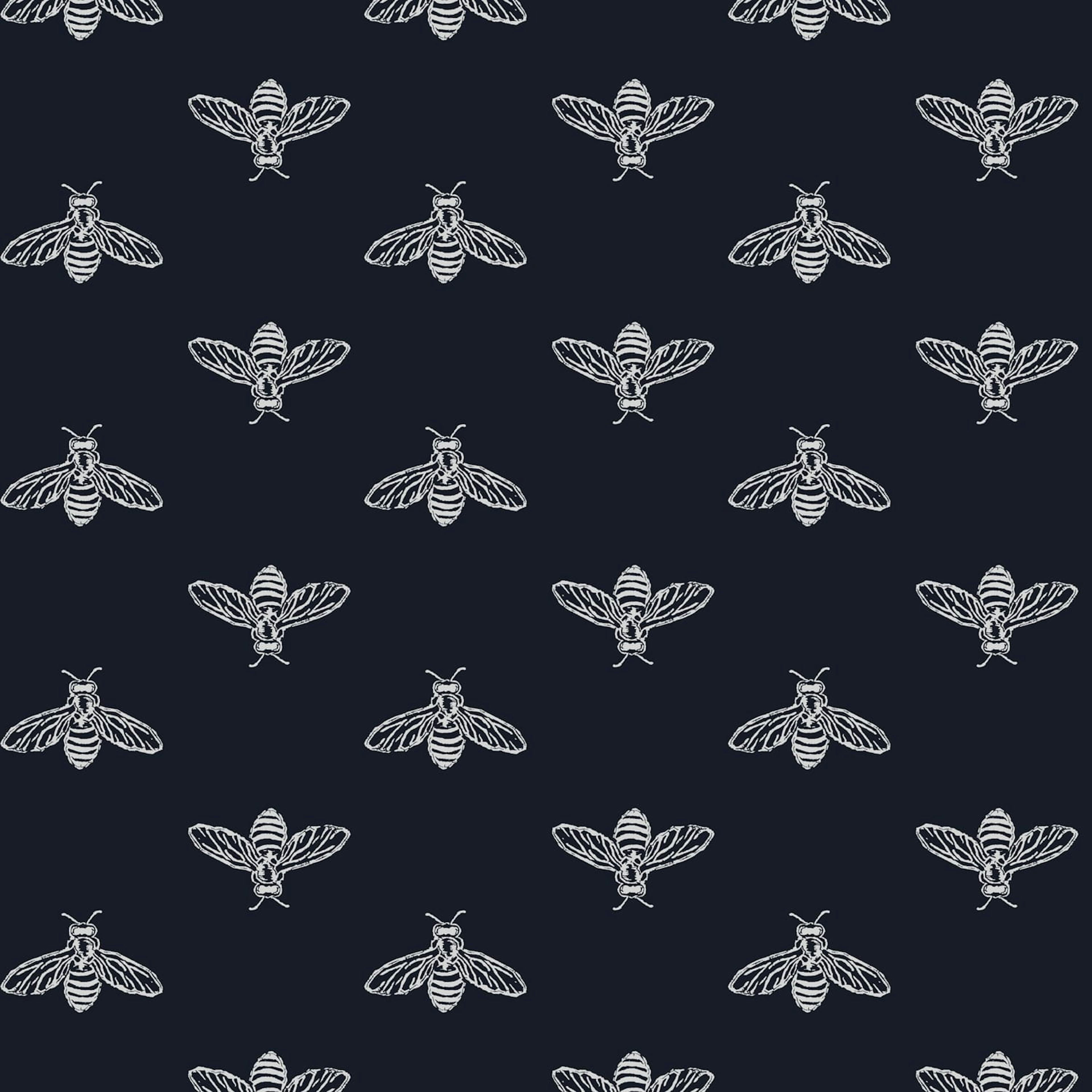 Fototapet Joules Block Print Bee French Navy 10mx52 cm