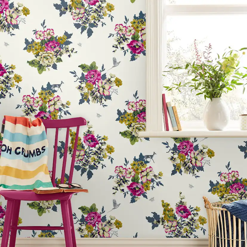 Tapet Joules Joules Floral Crème