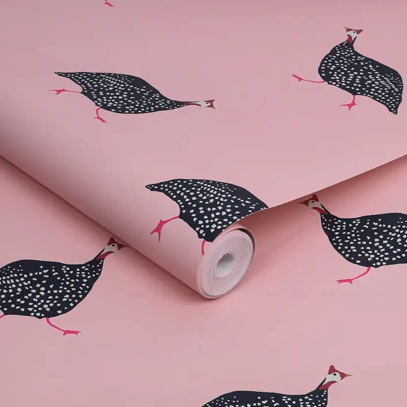 Tapet Joules Guinea Fowl Blush Pink