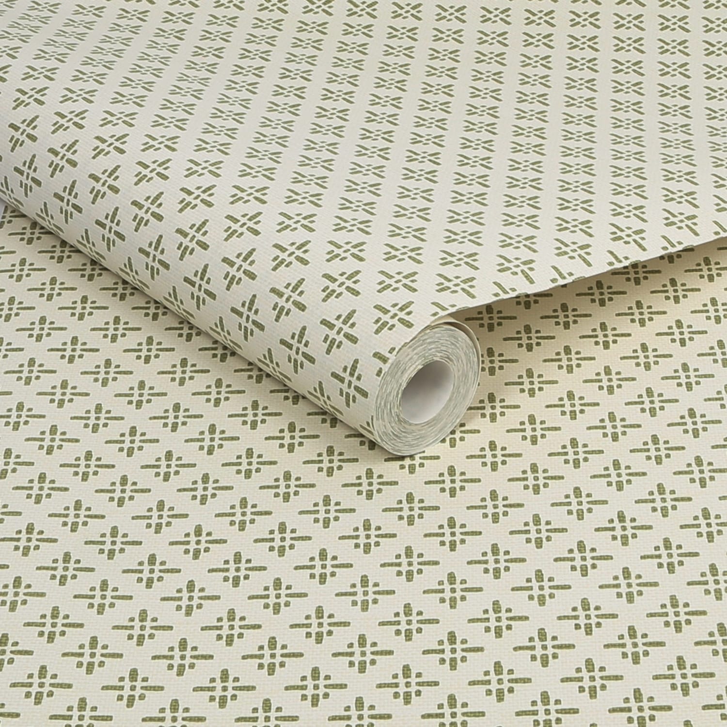 Tapet Joules Beckett Star Olive Green