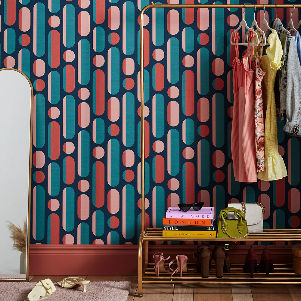 Tapet Envy. Morse Blå