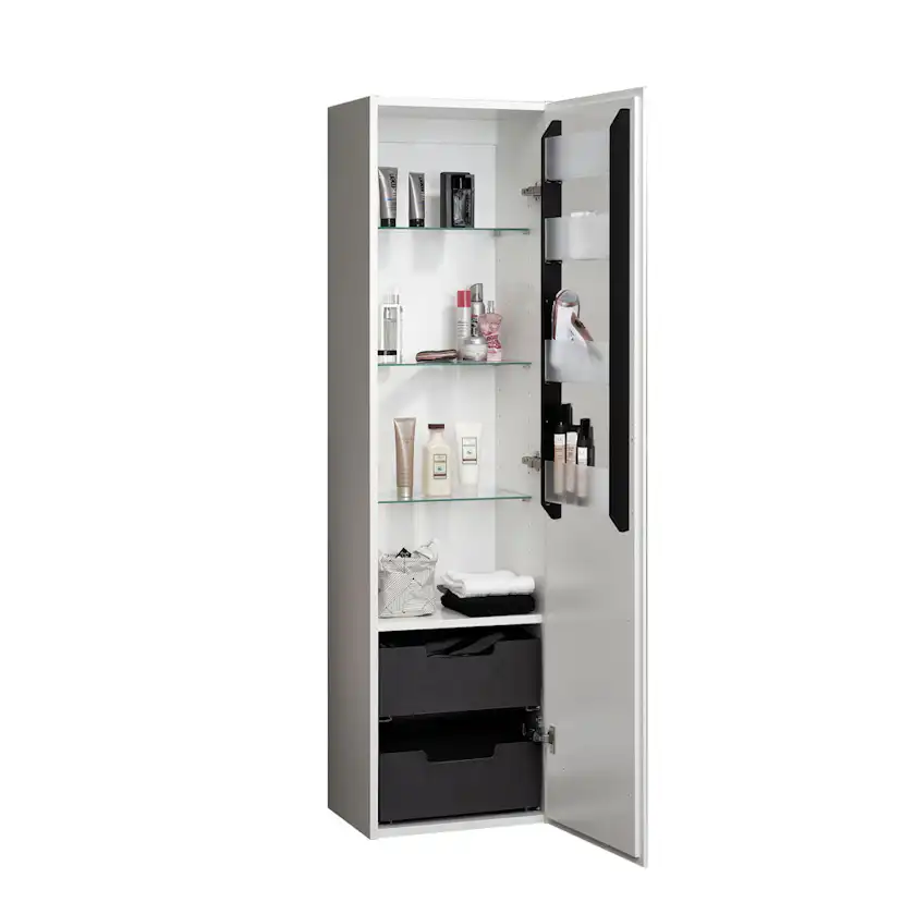 Högskåp Duobad Gripen med Hyllor och Lådor