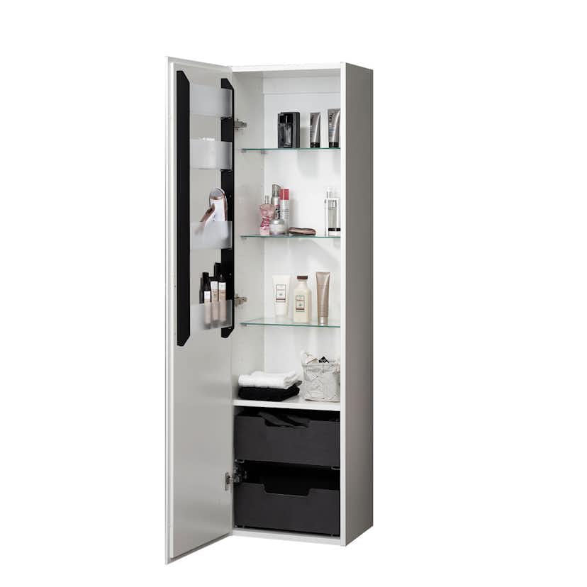 Högskåp Duobad Gripen med Hyllor och Lådor