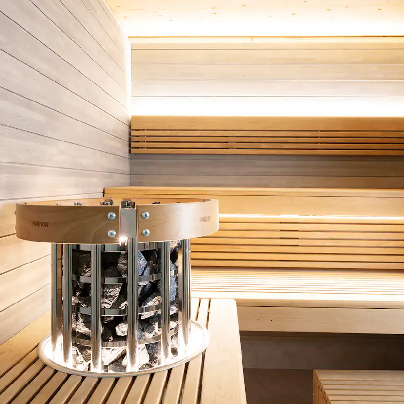 Skyddsräcke Harvia HTRC3L med Belysning