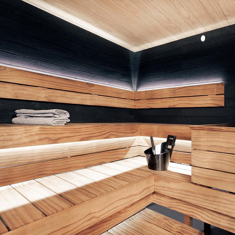 Bastuset Harvia Svart Stål