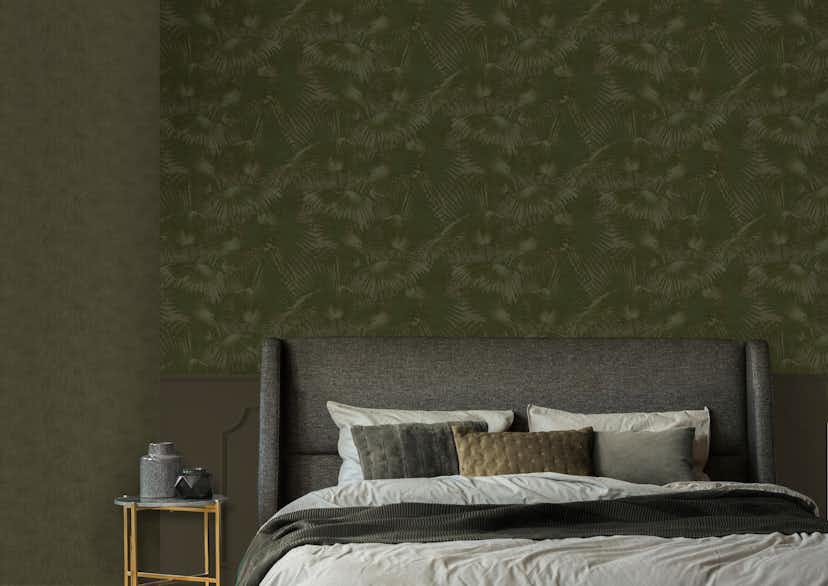 Tapet LOOKS by Wolfgang Joop Looks Enfärgad Grön 121010