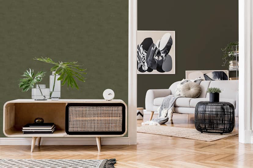 Tapet LOOKS by Wolfgang Joop Looks Enfärgad Grön 121010