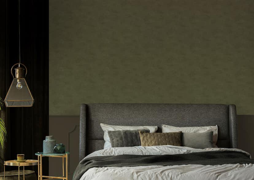 Tapet LOOKS by Wolfgang Joop Looks Enfärgad Grön 121010