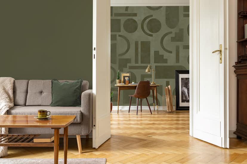 Fototapet LOOKS by Wolfgang Joop Looks Geometrisk Grön 121030