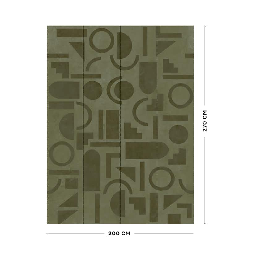 Fototapet LOOKS by Wolfgang Joop Looks Geometrisk Grön 121030