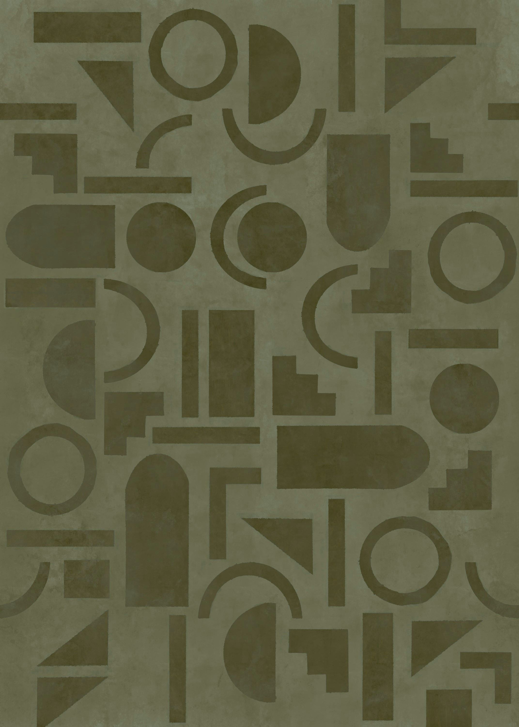 Fototapet LOOKS by Wolfgang Joop Looks Geometrisk Grön 121030