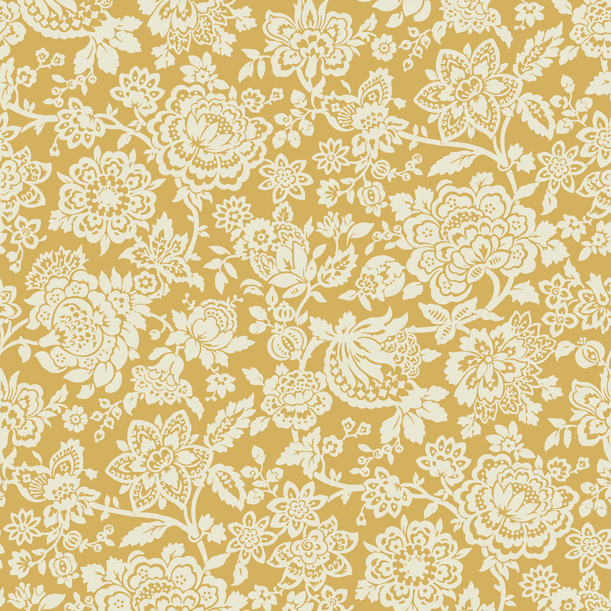 Tapet Laura Ashley Trailing Laurissa Pale Ochre Gul 121072