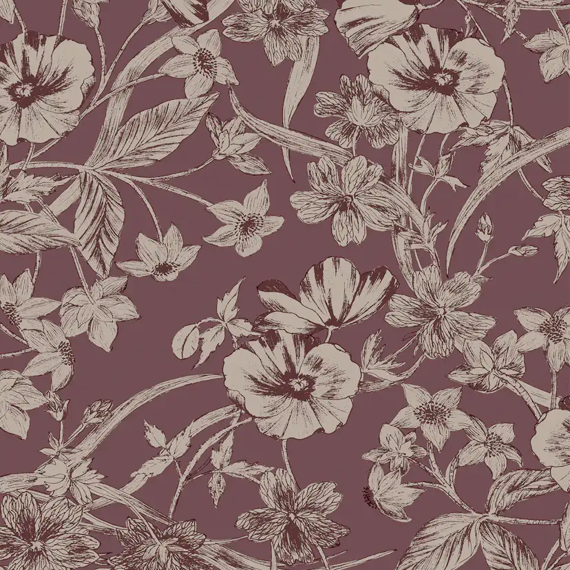 Tapet Laura Ashley Summerhill Pale Blackberry 121086