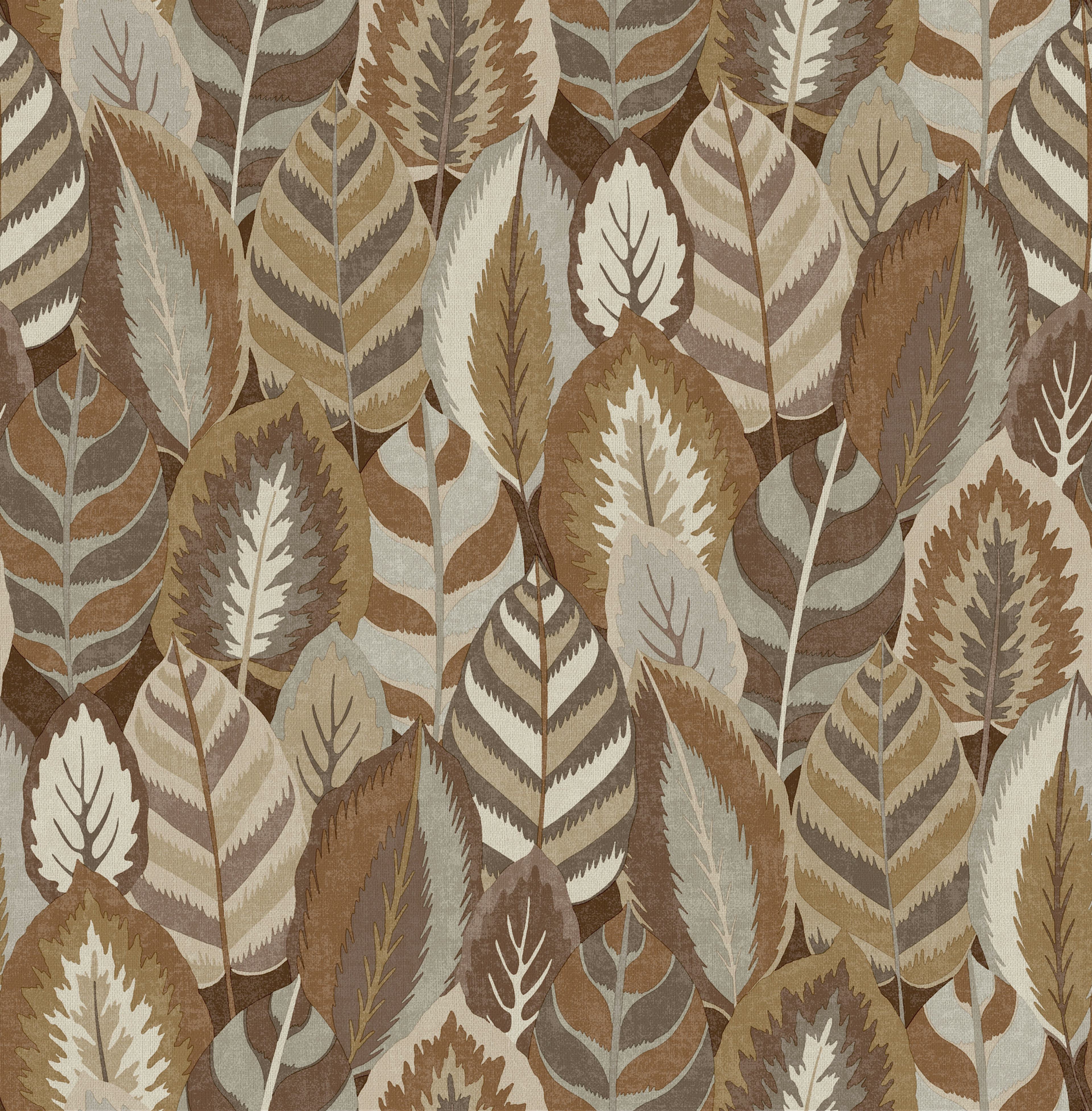 Tapet Sublime Arty Leaves Brun 121127