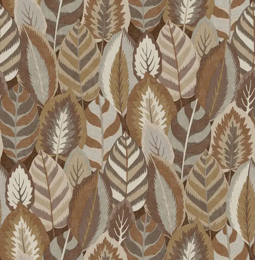 Tapet Sublime Arty Leaves Brun 121127