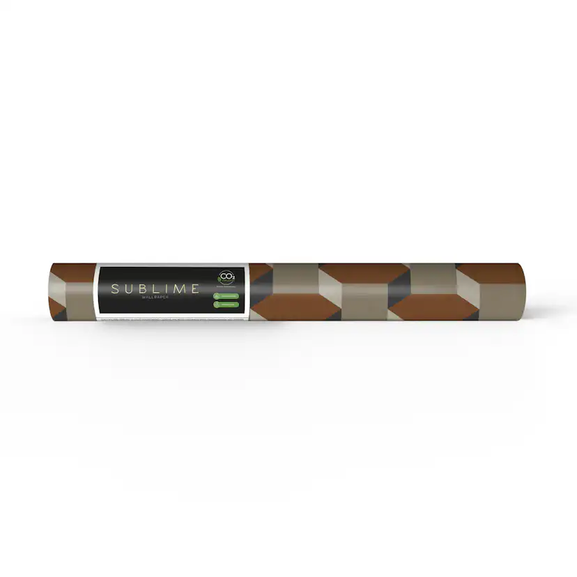 Tapet Sublime Vintage Geometriskmetrics Brun 121138
