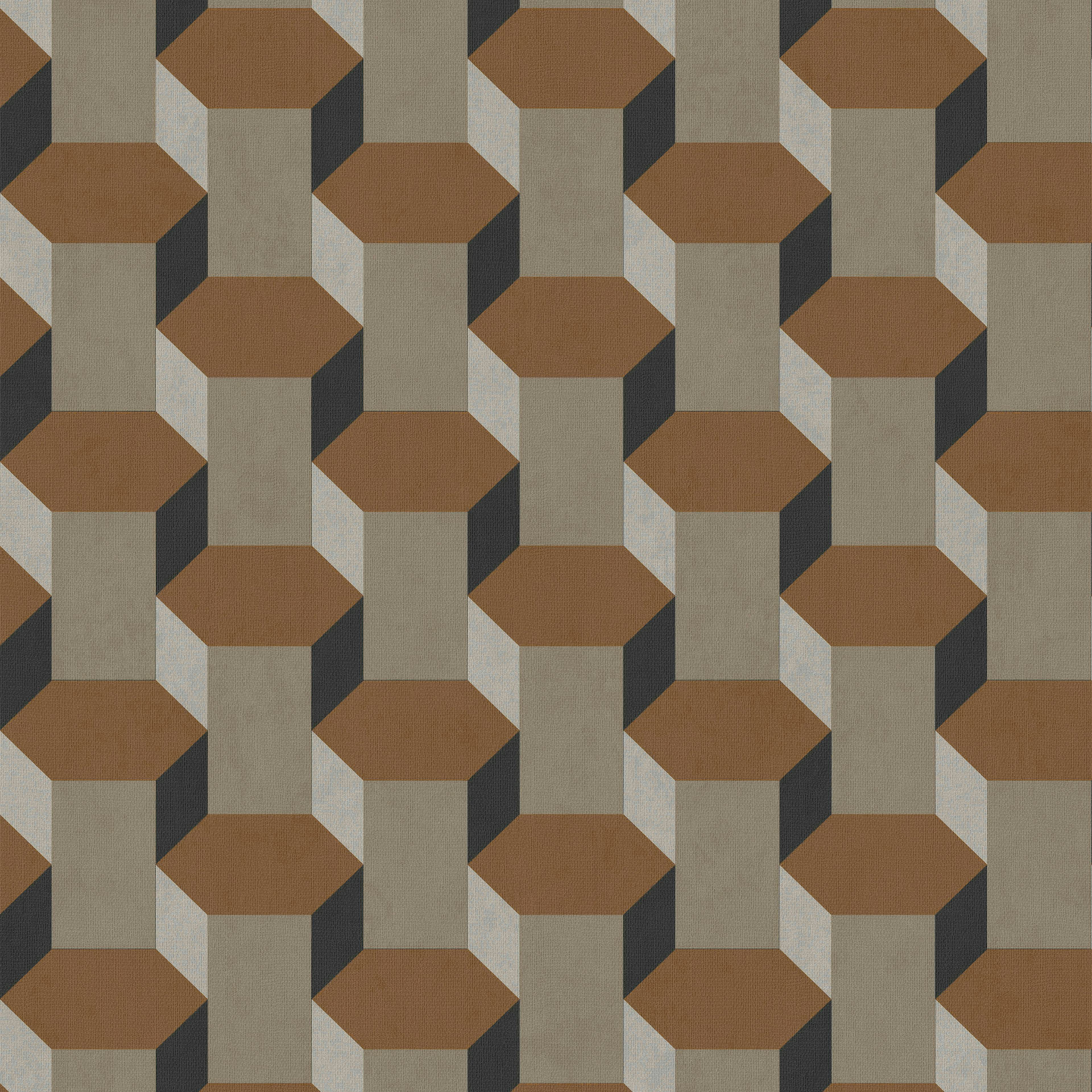 Tapet Sublime Vintage Geometriskmetrics Brun 121138