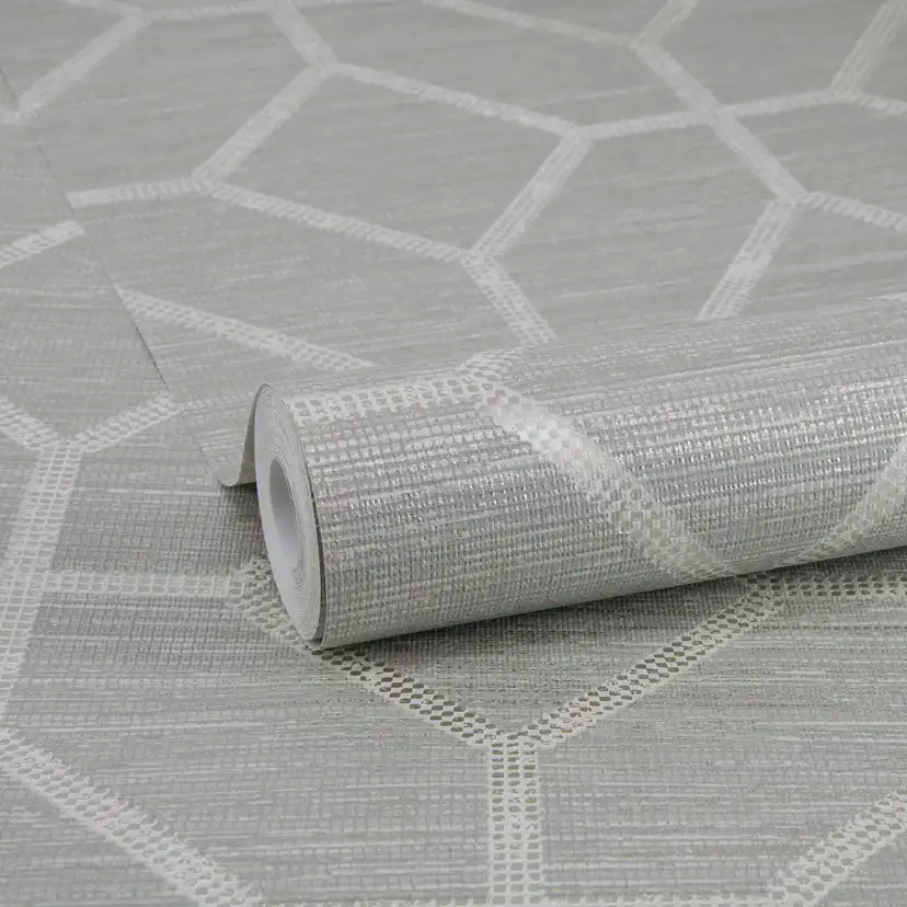 Tapet Sublime Geometrisk Texture Sage Grön 121143