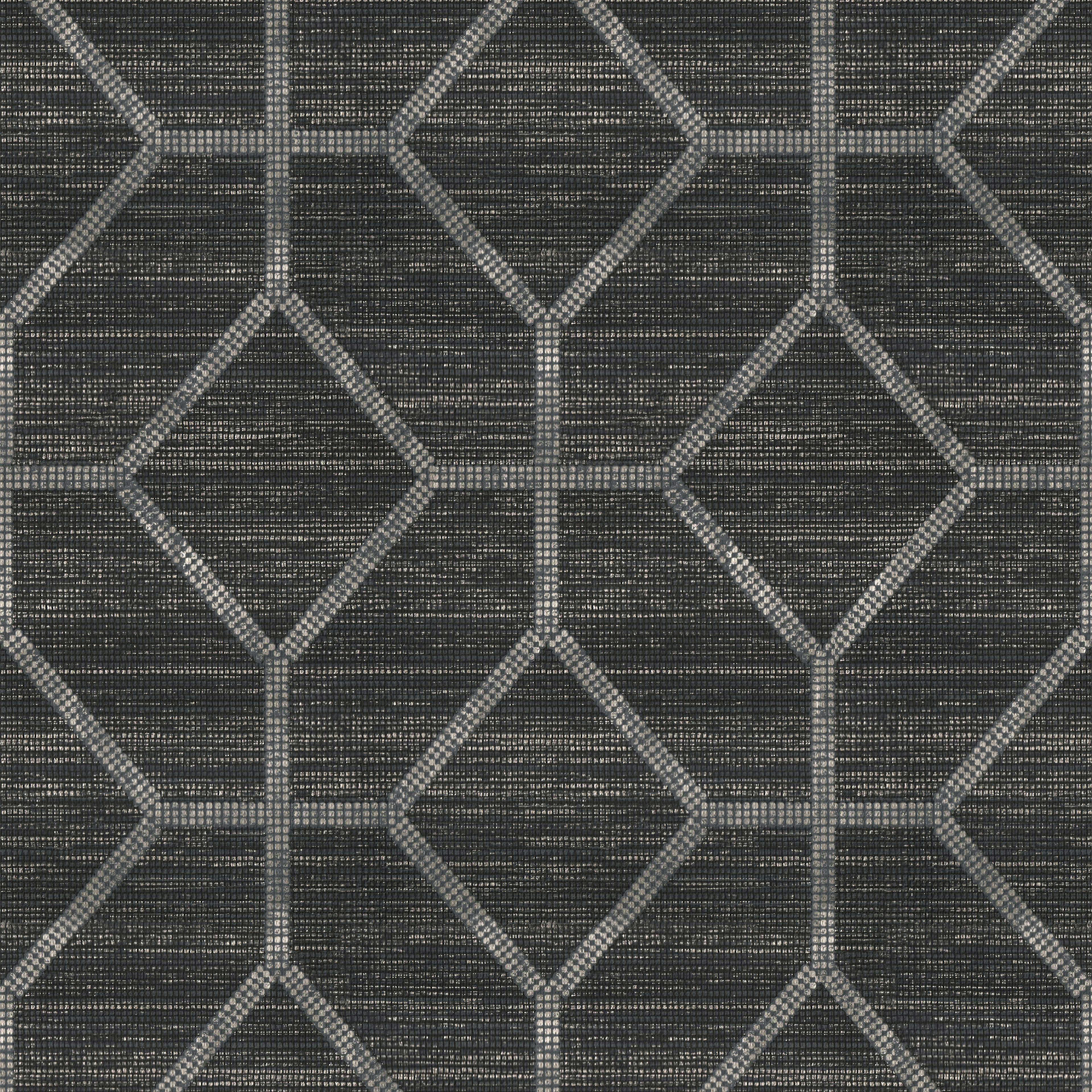 Tapet Sublime Geometrisk Texture Svart 121145