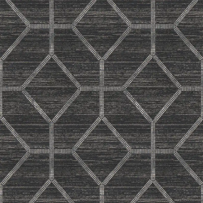 Tapet Sublime Geometrisk Texture Svart 121145