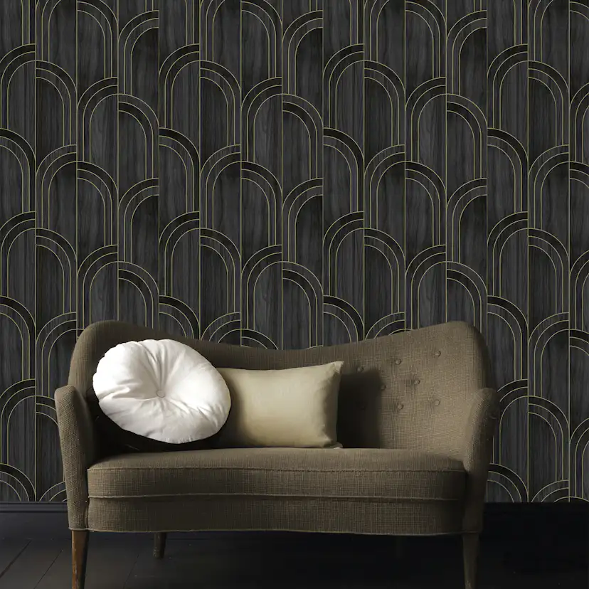 Tapet Sublime Modella Trä Svart 121153