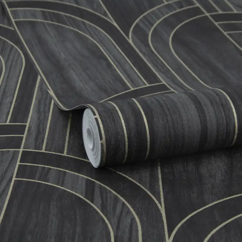 Tapet Sublime Modella Trä Svart 121153