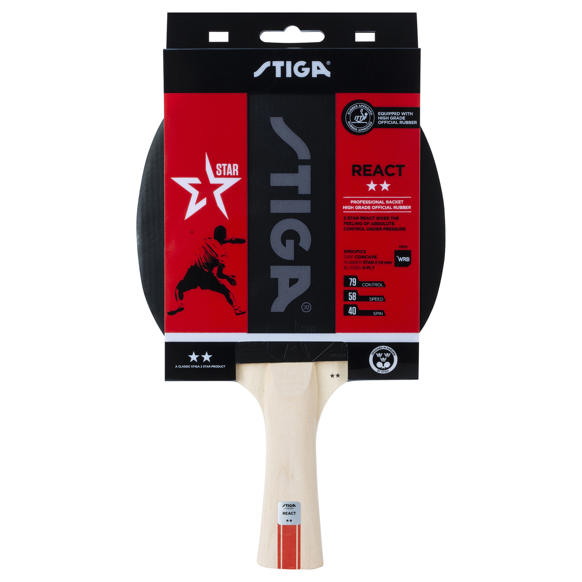 Pingisracket STIGA Sports 2-Star React