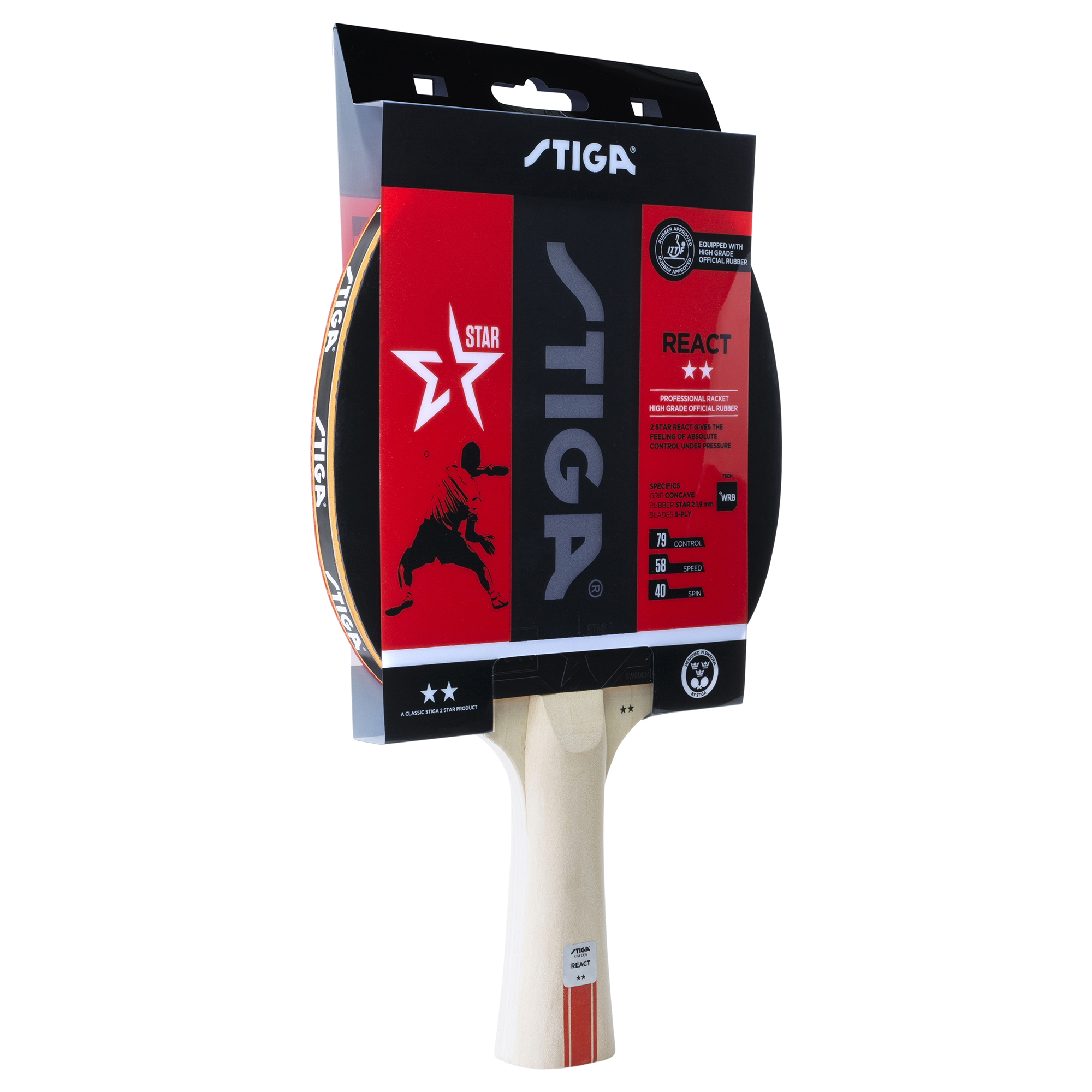 Pingisracket STIGA Sports 2-Star React