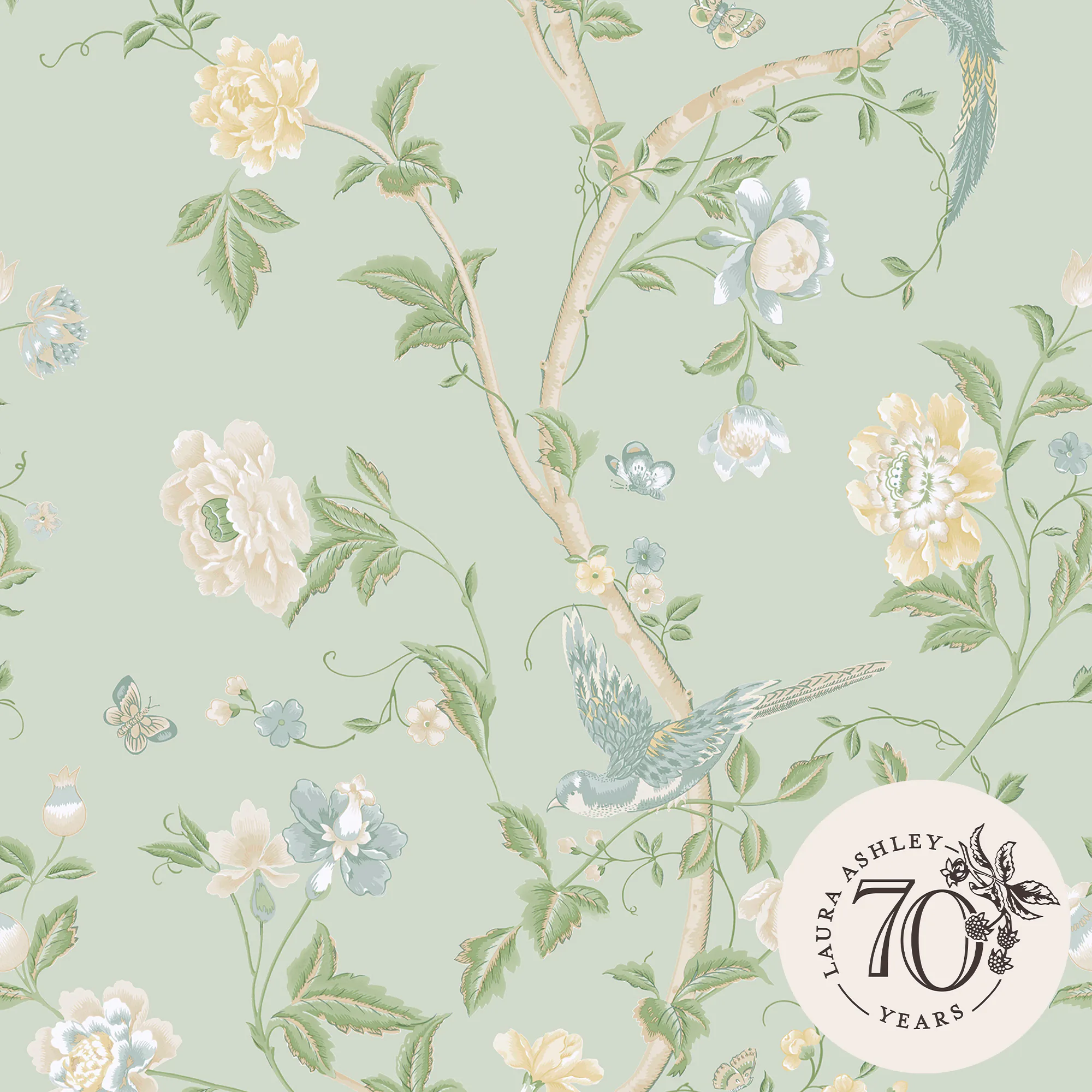 Tapet Laura Ashley Summer Palace Eau De Nil 121407