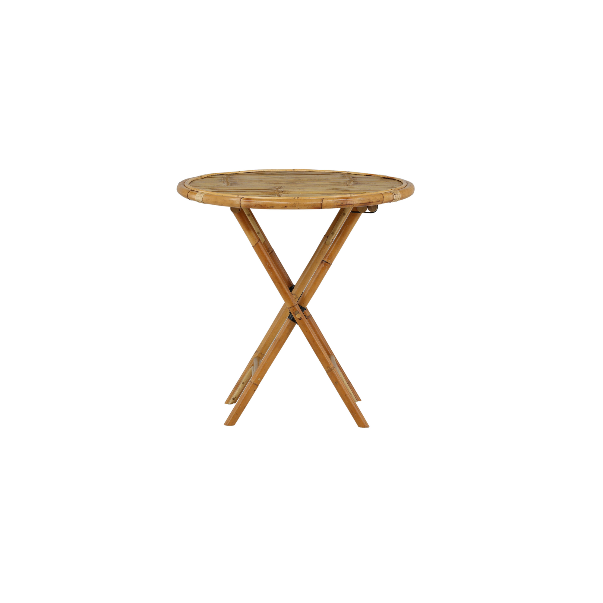 Trädgårdsbord Venture Home Cane, Cafébord Utomhus i Naturfärgad Rotting